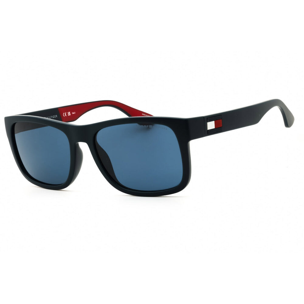 NWT Tommy Hilfiger TH 1556/N/S 08RU KU Blue Rectangle Sunglasses 56mm